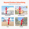 VEVOR Inflatable Tube Man Set, 20 ft Tall, Wacky Waving Inflatable Dancing Tube Guy with 1 HP Blower, PP Shell IPX3 Waterproof Blower Fan, for Outdoor Advertising Business Store Party
