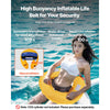 VEVOR Manual Inflatable Belt Pack for Adults, 105N Buoyancy, Over 80 Pounds and Up to 59 in Waist Adjustable, Inflatable PFD Waist for SUP Paddelboarding, Kayaking, Blue (CO2 Cylinder Not Included)