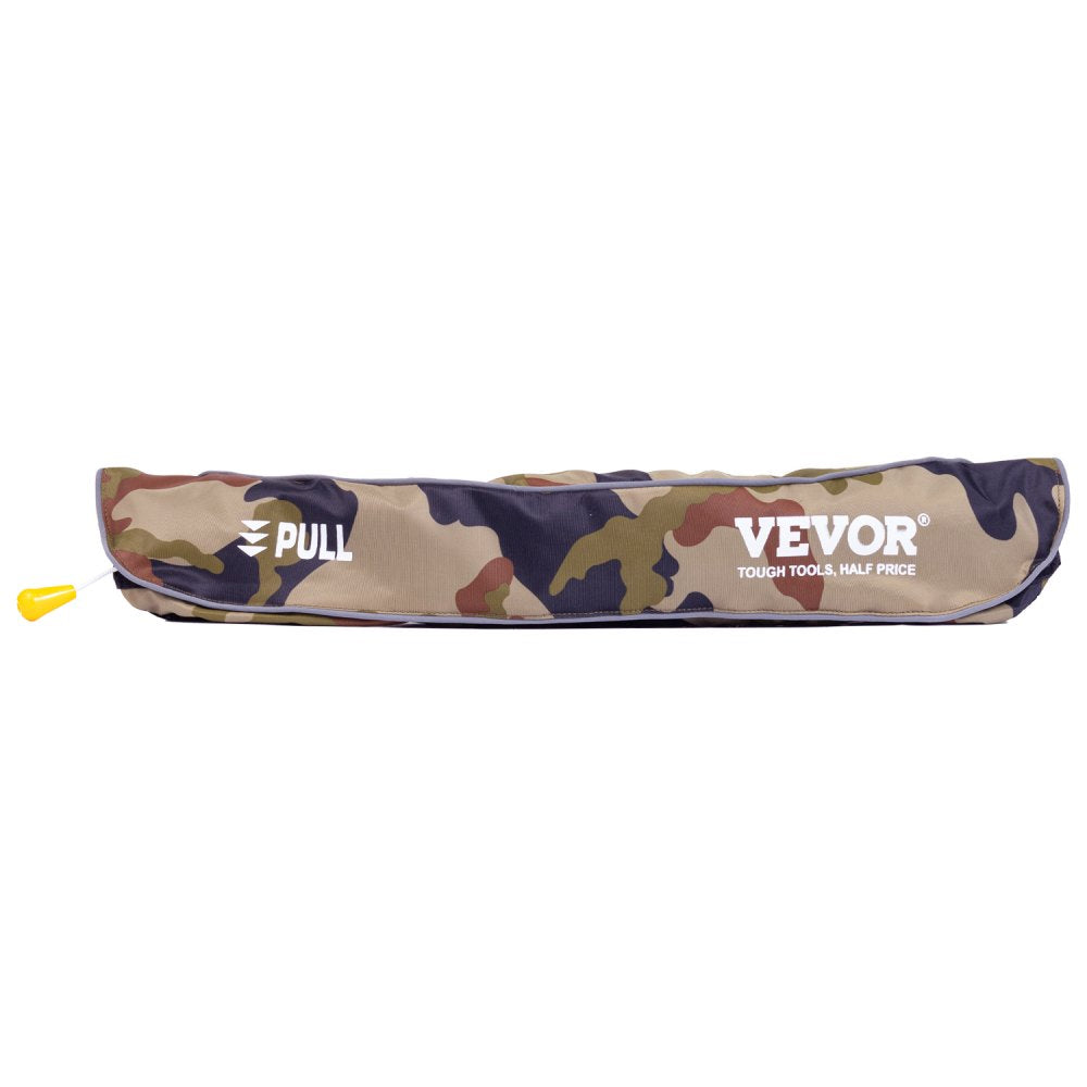 VEVOR Manual Inflatable Belt Pack for Adults, 105N Buoyancy, Over 80 Pounds and Up to 59 in Waist Adjustable, Inflatable PFD Waist for SUP Paddelboarding, Kayaking, Green (CO2 Cylinder Not Included)