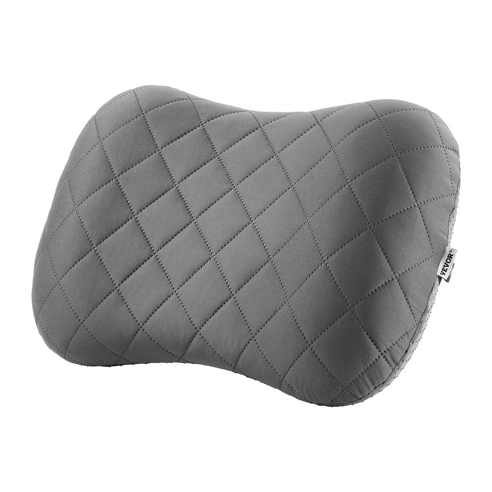 VEVOR Inflatable Camping Pillow, 5-Inch Thickened Travel Pillow, Soft Backpacking Pillows with Removable & Washable Cover, Storage Bag, Lightweight and Portable for Camping, Air Travel, Hiking, Office