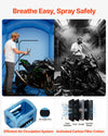 VEVOR Inflatable Paint Booth, 9.84 x 8.2 x 8.2 ft, Inflatable Spray Booth with 550W Powerful Blower and Air Filter System, Round Roof with Light Hook, for Painting Bicycle, Motorcycle, and Furniture
