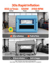 VEVOR Inflatable Paint Booth, 9.84 x 8.2 x 8.2 ft, Inflatable Spray Booth with 550W Powerful Blower and Air Filter System, Round Roof with Light Hook, for Painting Bicycle, Motorcycle, and Furniture