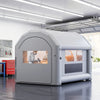 VEVOR Inflatable Paint Booth, 13 x 10 x 9 ft, Portable Spray Booth with 750W Powerful Blower and Large Filter Cotton, Arched Roof Blow Up Painting Tent for Bike, Motorcycle, and Furniture, Gray