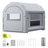 VEVOR Inflatable Paint Booth, 13 x 10 x 9 ft, Portable Spray Booth with 750W Powerful Blower and Large Filter Cotton, Arched Roof Blow Up Painting Tent for Bike, Motorcycle, and Furniture, Gray