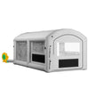 VEVOR Inflatable Paint Booth, 20 x 10 x 8 ft, Portable Spray Booth with 480W+750W Blowers and Large Filter Cotton, Arched Roof Blow Up Painting Tent for ATV, Motorcycle, and Medium Furniture, Gray
