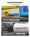 VEVOR Inflatable Paint Booth, 21 x 13 x 10 ft, Portable Spray Booth with 1100W Powerful Blower and Large Filter Cotton, Arched Roof Blow Up Painting Tent for Mid-Size Pickup Truck, Large Furniture