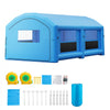 VEVOR Inflatable Paint Booth, 26 x 15 x 10 ft, Portable Spray Booth with 750W+950W Blowers and Large Filter Cotton, Arched Roof Blow Up Painting Tent for Full-Size Pickup Truck, Small Speedboat, Blue