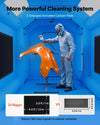 VEVOR Inflatable Paint Booth, 13.1 x 8.2 x 8.2 ft, Portable Spray Booth with 750W Powerful Blower and Large Filter Cotton, Blow Up Painting Tent for Bike, Motorcycle, and Small Furniture, Blue