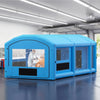 VEVOR Inflatable Paint Booth, 30 x 16 x 12 ft, Portable Spray Booth with 750W+950W Blowers, Large Filter Cotton, Changing Area, Arched Roof Painting Tent for Full-Size Pickup, Small Speedboat, Blue