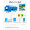 VEVOR Inflatable Paint Booth, 39 x 16 x 13 ft, Portable Spray Booth with 950W+1100W Blowers, Large Filter Cotton, Changing Area, Arched Roof Painting Tent for Heavy-Duty Pickup Truck and Van, Blue
