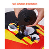 VEVOR Towable Tubes for Boating, 1-3 Riders Inflatable Boat Tubes and Towables, 510lbs Capacity Hot Dog Water Sport Tube for Boat to Pull - with Full Nylon Cover, Padded Handles & Speed Safety Valve