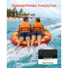 VEVOR Towable Tubes for Boating, 2-Rider Inflatable Boat Tubes and Towables, 340lbs Capacity Water Sport Tube for Boat to Pull - with Anti-Slip Pad, Full Nylon Cover, Padded Handles & Safety Valve