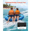 VEVOR Towable Tubes for Boating, 3-Rider Inflatable Boat Tubes and Towables, 510lbs Capacity Water Sport Tube for Boat to Pull - with Anti-Slip Pad, Full Nylon Cover, Padded Handles & Safety Valve