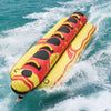 VEVOR Towable Tubes for Boating, 5 Riders Inflatable Boat Tubes and Towables, 850 lbs Capacity Water Sport Tube for Boat to Pull - with Full Nylon Cover, Padded Grip Handles & Safety Valve