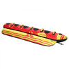 VEVOR Towable Tubes for Boating, 5 Riders Inflatable Boat Tubes and Towables, 850 lbs Capacity Water Sport Tube for Boat to Pull - with Full Nylon Cover, Padded Grip Handles & Safety Valve