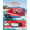 VEVOR Towable Tubes for Boating, 2-Rider Inflatable Towable Tube for Boat to Pull, 340 lbs Capacity Water Sports Boating Tubes - with Full Nylon Cover, Dual Tow Points, Safety Valve & Padded Handles