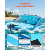 VEVOR Towable Tubes for Boating, 3-Rider Inflatable Towable Tube for Boat to Pull, 510 lbs Capacity Water Sports Boating Tubes - with Full Nylon Cover, Dual Tow Points, Safety Valve & Padded Handles