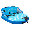 VEVOR Towable Tubes for Boating, 3-Rider Inflatable Towable Tube for Boat to Pull, 510 lbs Capacity Water Sports Boating Tubes - with Full Nylon Cover, Dual Tow Points, Safety Valve & Padded Handles