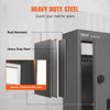 VEVOR Through The Wall Drop Box, Heavy Duty Steel Through The Wall Mailbox with 2.8-7.9" 13" Combination Lock, 12.5x6.3x16.9 Mail Drop Box, Dark Gray