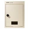 VEVOR Through The Wall Drop Box, Heavy Duty Steel Through the Wall Mailbox with 2.8-7.9" 13" Combination Lock, 12.5x6.3x16.9" Mail Drop Box, Beige