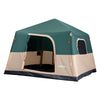 VEVOR Camping Tent, 6 Person Inflatable Cabin Tent with Rechargeable Pump, TPU Air Tube & 4 Large Mesh Windows, Portable Easy Setup Waterproof with Carry Bag for Family Outdoor Camping & Hiking, Green