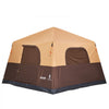 VEVOR Camping Tent, 8 Person Inflatable Cabin Tent with Rechargeable Pump, TPU Air Tube & 4 Large Mesh Windows, Portable Easy Setup Waterproof with Carry Bag for Family Outdoor Camping & Hiking, Beige