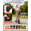 VEVOR Electric Scooter, 500W Motor, 10-Inch Tires, 24 MPH Top Speed, 25 Miles Range, Folding E-Scooter for Adults with Dual Braking, Dual Suspension & App, Max Load 330 lbs, Foldable for Commuting