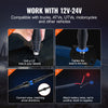 VEVOR 2 PCS 4 FT Whip Light with Spring Base, Led Whip Light with APP & Remote Control, Waterproof 360° Spiral RGB Chasing Lighted Whips with 2 Flags, for UTVs, ATVs, Motorcycles, RZR, Can-am, Go-kart