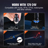 VEVOR 2 PCS 5 FT Whip Light, APP & RF Remote Control Led Whip Light, Waterproof 360° Spiral RGB Chasing Lighted Whips with 4 Flags, for UTVs, ATVs, Motorcycles, RZR, Can-am, Trucks, Off-road, Go-karts