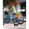 VEVOR Adult Tricycle 20 inch Trike for Adult 3 Wheel Cruiser Bike, with Cargo Basket, Adjustable Seat, and Double-Wall Wheel Rims, Carbon Steel Shopping Picnic Tricycles for Women, Men, Seniors
