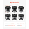VEVOR Body Mount Bushing Kit, Compatible with 2008-2016 F250 F350 Super Duty, 48 PCS Silicone Body Mount Kit, Quick Replacement, Durable Components for Improving Bumpy Driving Performance, Gray