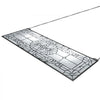 VEVOR Stained Glass Window Panel, 35.2" x 13" Tiffany Style Hanging Transom Window Panel with Chain, Large Horizontal Rectangle Stain Glass, Vintage Traditional Art Handcrafts for Kitchen Home Decor