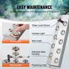 VEVOR Ultrasonic Mist Maker 10 Head, 7000mL/H Ultrasonic Fogger, Mist Maker with 280W IP67 Waterproof Power Supply, Buoy, Replacement Discs, for Pond, Garden, Rockery, Greenhouse, Halloween Decoration