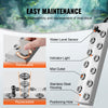 VEVOR Ultrasonic Mist Maker 12 Head, 9000mL/H Ultrasonic Fogger, Mist Maker with 300W IP67 Waterproof Power Supply, Buoy, Replacement Discs, for Pond, Garden, Rockery, Greenhouse, Halloween Decoration
