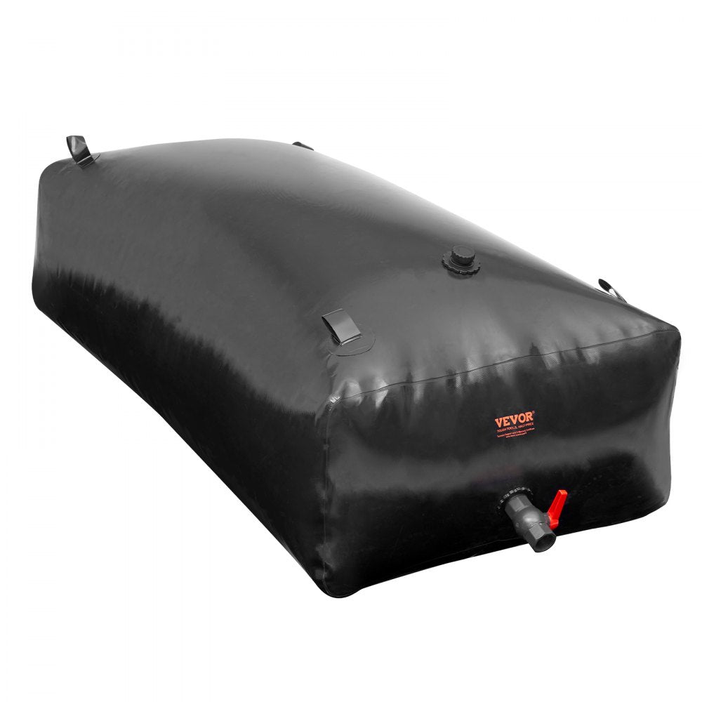 VEVOR 1000L/264 Gallon Water Storage Bladder, RV Water Tank, 1000D PVC Collapsible Water Storage Containers, Large Capacity Soft Water Bag, Portable Water Bladder, Fire Prevention, Camping, Emergency