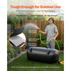 VEVOR Water Storage Bladder, 30 Gal Collapsible Water Storage Bag, Wear-Resistant 1000D PVC Soft Waters Bag, Leakproof Camping Tank Containers for Garden Irrigation RV Emergency Use, Black