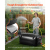 VEVOR Water Storage Bladder, 63.4 Gal Collapsible Water Storage Bag, Wear-Resistant 1000D PVC Soft Waters Bag, Leakproof Camping Tank Containers for Garden Irrigation RV Emergency Use, Black