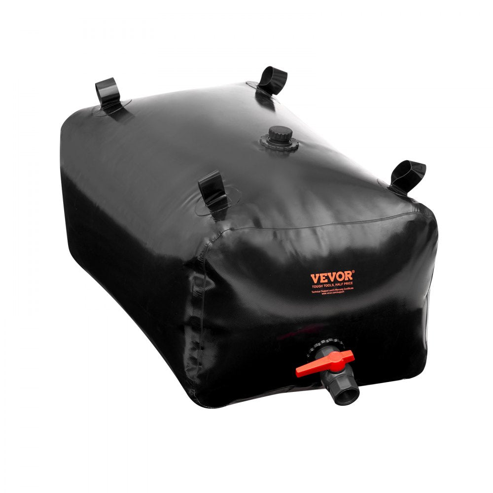 VEVOR 240L/63.4 Gallon Water Storage Bladder, Portable RV Water Tank, 1000D PVC Collapsible Water Storage Containers,  Soft Water Storage Bag, Water Bladder, Fire Prevention, Camping, Emergency Water