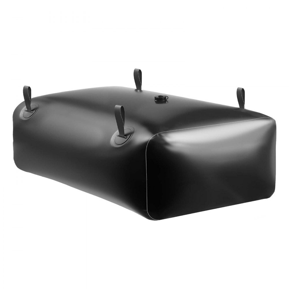 VEVOR Water Storage Bladder, 87.2 Gal Collapsible Water Storage Bag, Wear-Resistant 1000D PVC Soft Waters Bag, Leakproof Camping Tank Containers for Garden Irrigation RV Emergency Use, Black