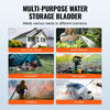 VEVOR 330L/87.17 Gallon Water Storage Bladder, RV Water Tank, 1000D PVC Collapsible Water Storage Containers, Large Capacity Soft Water Bag, Portable Water Bladder, Fire Prevention, Camping, Emergency