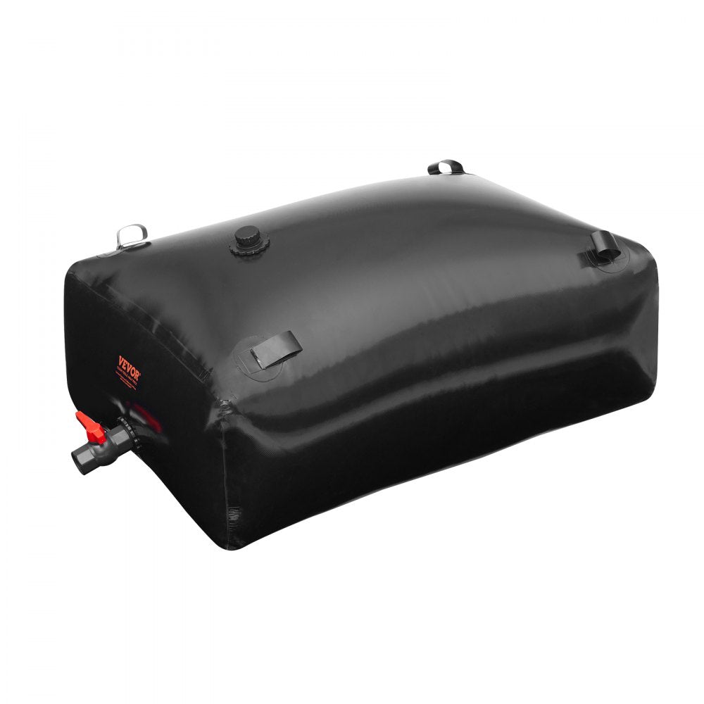 VEVOR 330L/87.17 Gallon Water Storage Bladder, RV Water Tank, 1000D PVC Collapsible Water Storage Containers, Large Capacity Soft Water Bag, Portable Water Bladder, Fire Prevention, Camping, Emergency