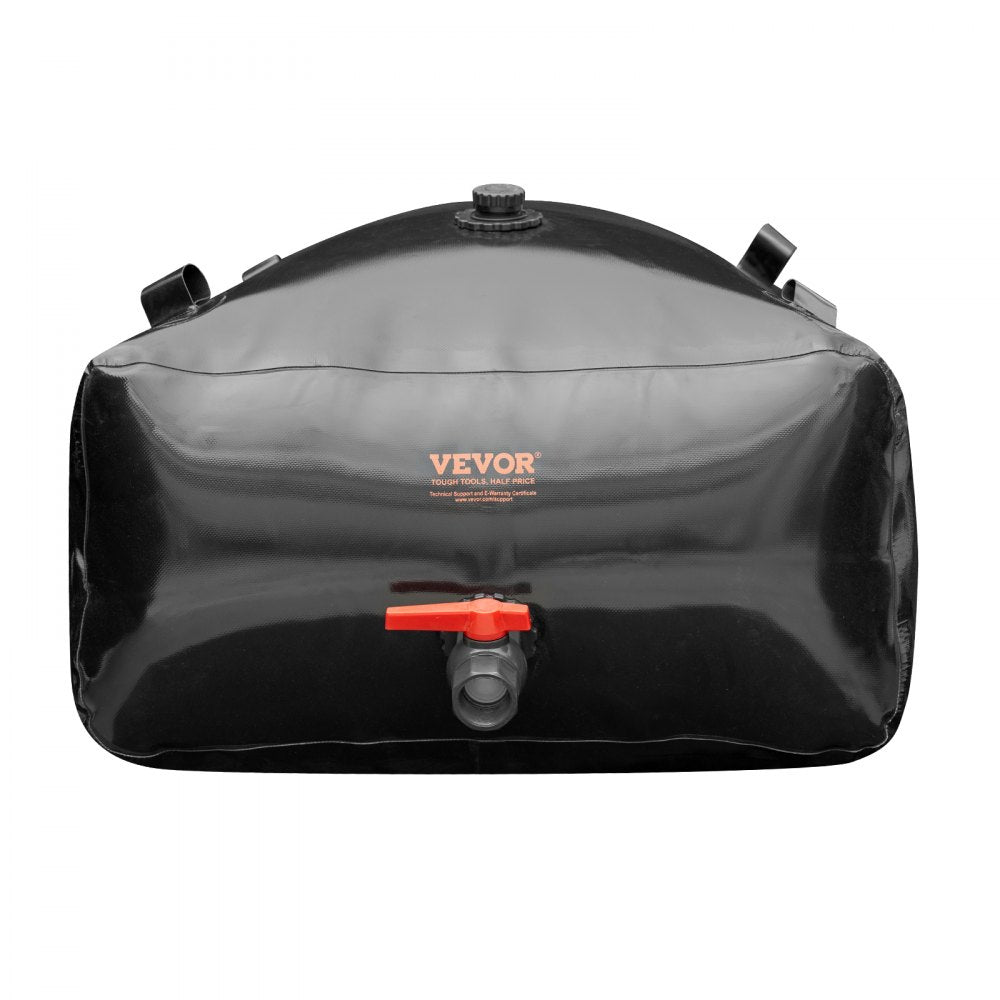 VEVOR 540L/142.7 Gallon Water Storage Bladder, RV Water Tank, 1000D PVC Collapsible Water Storage Containers, Large Capacity Soft Water Bag, Portable Water Bladder, Fire Prevention, Camping, Emergency