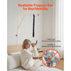 VEVOR Trapeze Bar for Bed Mobility, Height-Adjustable Bed Trapeze with 2 Casters, 350LBS Weight Capacity Heavy Duty Pull Up Trapeze Bar with Floor Stand for Elderly, Disabled, Bedridden Patients