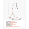 VEVOR Trapeze Bar for Bed Mobility, Height-Adjustable Bed Trapeze with 2 Casters, 350LBS Weight Capacity Heavy Duty Pull Up Trapeze Bar with Floor Stand for Elderly, Disabled, Bedridden Patients