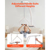 VEVOR Trapeze Bar for Bed Mobility, Bed Trapeze with Clamps and Floor Stand, 250LBS Weight Capacity Bed Pull Up Assist for Elderly, Patients & Disabled, Suitable for Home Care, Hospital, Nursing Home