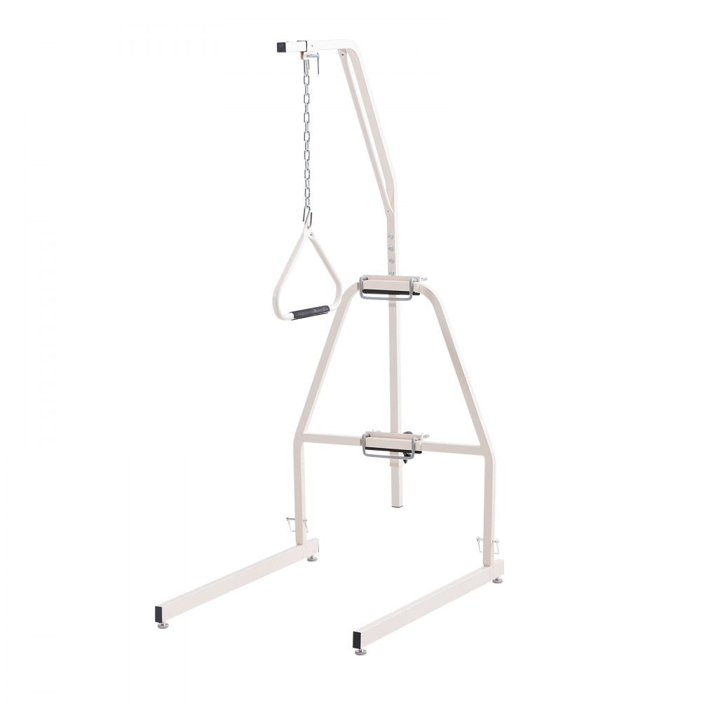VEVOR Trapeze Bar for Bed Mobility, Bed Trapeze with Clamps and Floor Stand, 250LBS Weight Capacity Bed Pull Up Assist for Elderly, Patients & Disabled, Suitable for Home Care, Hospital, Nursing Home
