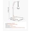 VEVOR Trapeze Bar for Bed Mobility, Height-Adjustable Free Standing Trapeze Bar with 2 Wheels, 300LBS Capacity Bed Pull Up Assist for Elderly Disabled, Ideal for Hospital, Nursing Home & Home Care