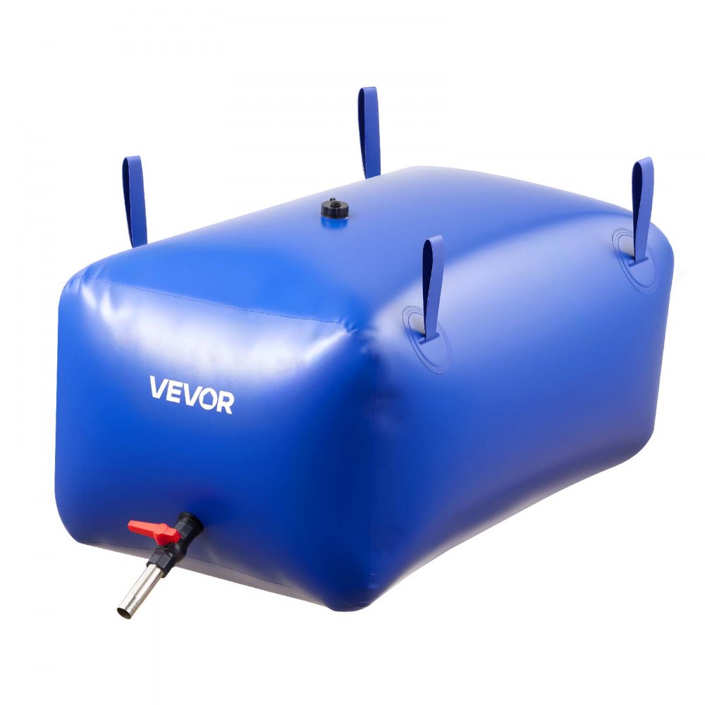 VEVOR Water Storage Bladder 63.4 Gallon Large Capacity Water Bag, Portable & Collapsible Soft Waters Container, Leakproof & Tear-Resistant PVC Emergency Waters Storage Tank for RV Truck & Outdoor Use
