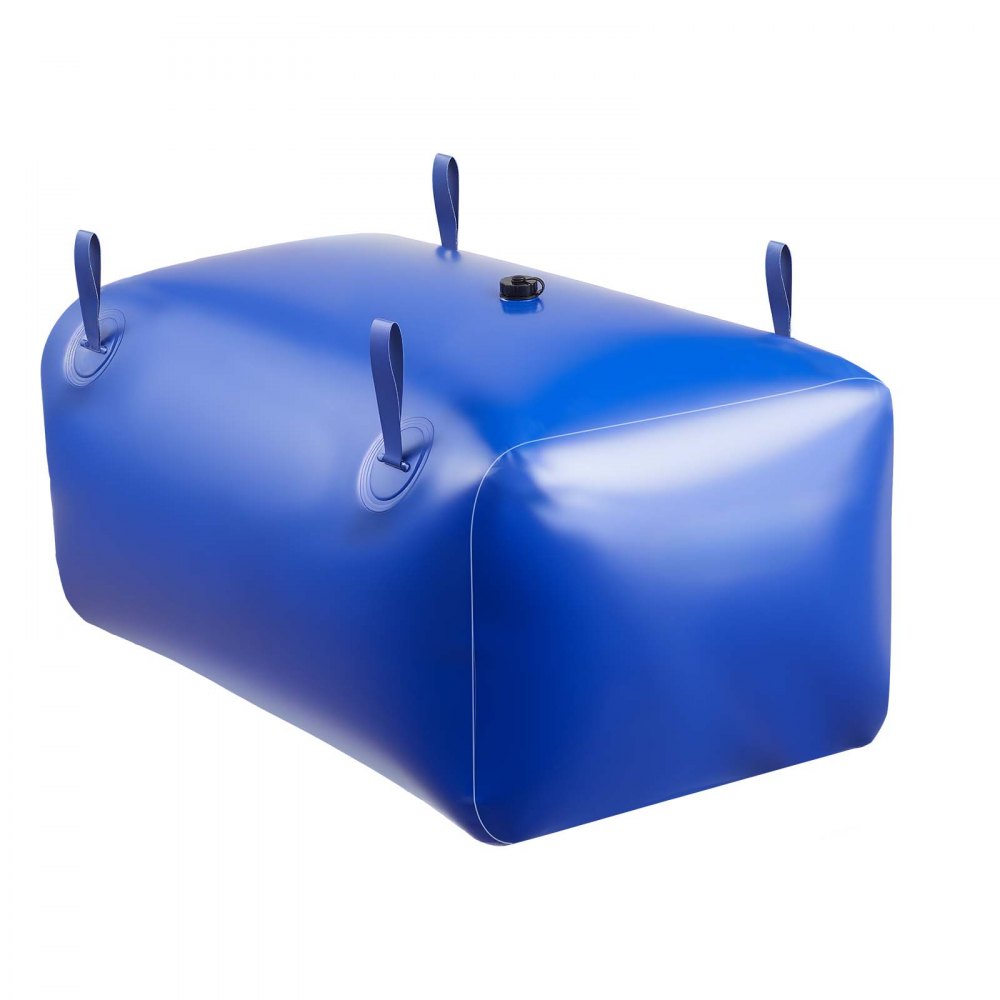 VEVOR Water Storage Bladder 63.4 Gallon Large Capacity Water Bag, Portable & Collapsible Soft Waters Container, Leakproof & Tear-Resistant PVC Emergency Waters Storage Tank for RV Truck & Outdoor Use