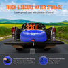 VEVOR 330L/87 Gallon Water Storage Bladder, RV Water Tank, 1000D Blue PVC Collapsible Water Storage Containers, Large Capacity Soft Water Bag, Portable Water Bladder, Fire Prevention, Camping